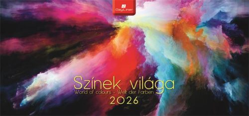 Naptár, asztali, álló, DAYLINER Színek világa (NAS5001U)