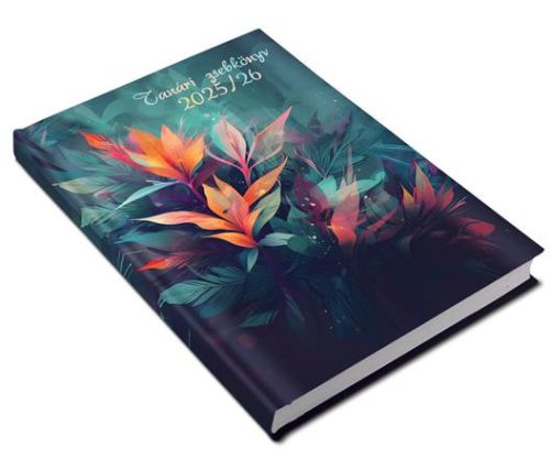 Tanári zsebkönyv, 2025/2026 tanév, A5, heti, REALSYSTEM, levelek (NAT53116925)