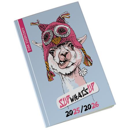 Diák zsebkönyv, heti, 2025/2026 tanév, REALSYSTEM, láma (NAT53136325)
