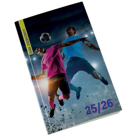 Diák zsebkönyv, heti, 2025/2026 tanév, REALSYSTEM, foci (NAT53136425)