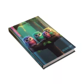   Diák zsebkönyv, heti, 2026/2027 tanév, REALSYSTEM, bagoly (NAT531371U)