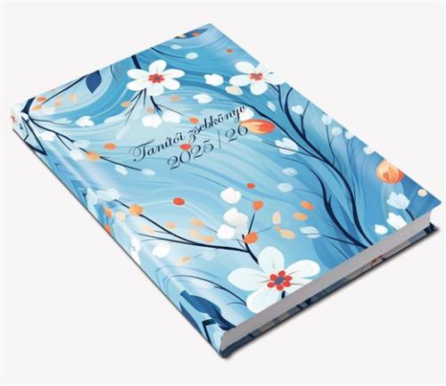 Tanítói zsebkönyv, A5, heti, 2025/2026 tanév, REALSYSTEM, szirmok (NAT53176025)