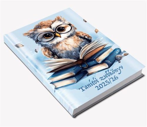 Tanítói zsebkönyv, A5, heti, 2025/2026 tanév, REALSYSTEM, bagoly (NAT53176725)