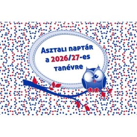   Asztali naptár, heti, 2026/2027 tanév, REALSYSTEM (NAT783600U)
