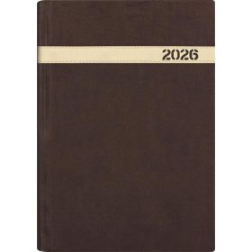   Naptár, tervező, B5, heti, DAYLINER The Boss, barna (NBOHBAU)