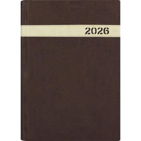   Naptár, tervező, A5, napi, DAYLINER, The Boss, barna (NBONBAU)