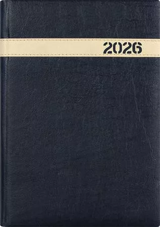 Naptár, tervező, A5, napi, DAYLINER, The Boss, fekete (NBONFKU)