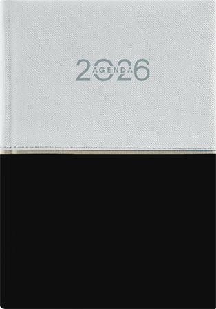 Naptár, tervező, A5, napi, DAYLINER Contrast, fehér-fekete (NCA5FFKU)