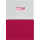 Naptár, tervező, A5, napi, DAYLINER Contrast, fehér-piros (NCA5FPU)