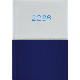   Naptár, tervező, A5, napi, DAYLINER Contrast, fehér-sötétkék (NCA5FSU)