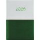 Naptár, tervező, A5, napi, DAYLINER Contrast, fehér-zöld (NCA5FZU)