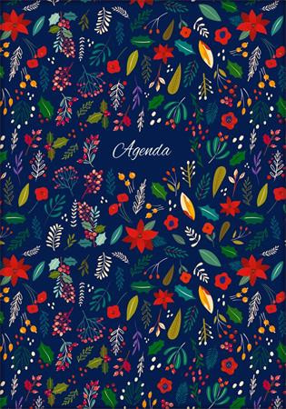 Naptár, tervező, A5, heti, DAYLINER, Colors, Folk (NCA5HFU)