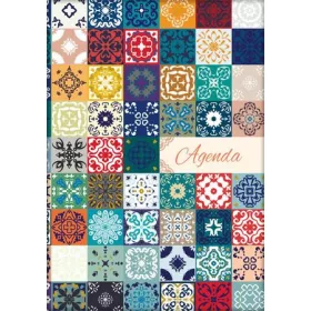   Naptár, tervező, A5, heti, DAYLINER, Colors, Mosaic (NCA5HMU)