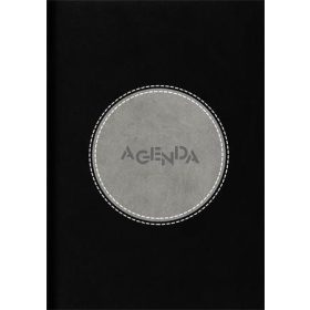   Naptár, tervező, A5, napi, DAYLINER Central, fekete-szürke (NCEA5FSZU)