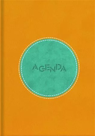 Naptár, tervező, A5, napi, DAYLINER Central, sárga-türkiz (NCEA5STU)