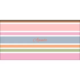   Zsebnaptár, fekvő elrendezésű, DAYLINER, Colors Stripes (NCZSSTU)