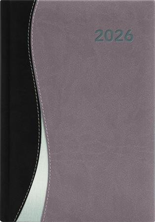 Naptár, tervező, A5, heti, DAYLINER, Dubai, fekete-szürke (NDA5HFSZU)