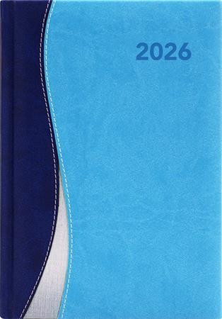 Naptár, tervező, A5, heti, DAYLINER, Dubai, kék-világoskék (NDA5HKTU)