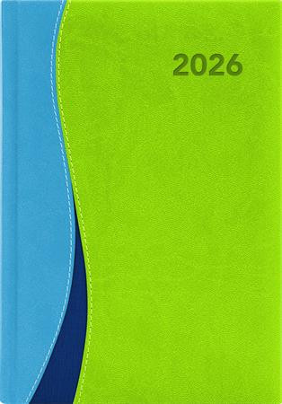 Naptár, tervező, A5, heti, DAYLINER, Dubai, kék-zöld (NDA5HKZU)