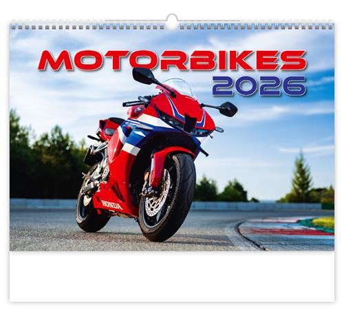 Naptár, fali, DAYLINER, Motorbikes (NFAH152U)
