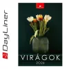 Naptár, fali, DAYLINER, Virágok (NFAVIB4U)