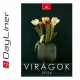 Naptár, fali, DAYLINER, Virágok (NFAVIB4U)