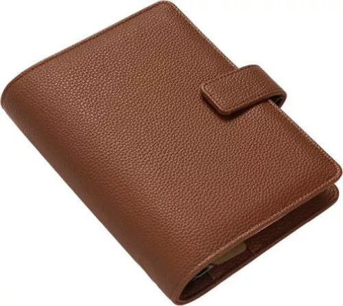 Kalendárium, gyűrűs, betétlapokkal, personal méret, FILOFAX Camden, mokka (NFX022405)