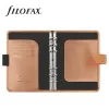 Kalendárium, gyűrűs, betétlapokkal, personal méret, FILOFAX, Saffiano Metallic, rózsaarany (NFX022573)
