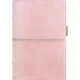 Kalendárium, gyűrűs, betétlapokkal, personal méret, FILOFAX, Domino Soft, pasztell rózsaszín (NFX022577)