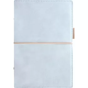   Kalendárium, gyűrűs, betétlapokkal, personal méret, FILOFAX, Domino Soft, pasztellkék (NFX022578)