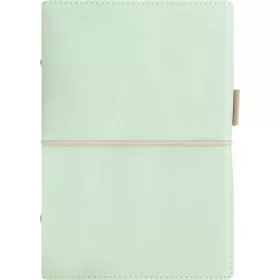   Kalendárium, gyűrűs, betétlapokkal, personal méret, FILOFAX, Domino Soft, pasztellzöld (NFX022579)