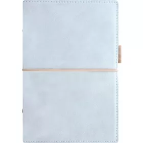   Kalendárium, gyűrűs, betétlapokkal, pocket méret, FILOFAX, Domino Soft, pasztellkék (NFX022582)