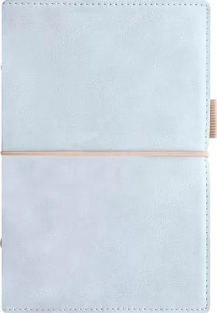 Kalendárium, gyűrűs, betétlapokkal, A5 méret, FILOFAX, Domino Soft, pasztellkék (NFX022603)
