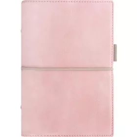   Kalendárium, gyűrűs, betétlapokkal, A5 méret, FILOFAX, Domino Soft, pasztell rózsaszín (NFX022604)