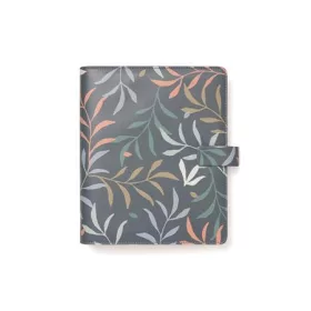   Kalendárium, gyűrűs, betétlapokkal, A5, FILOFAX Botanical, sötétkék (NFX022646)