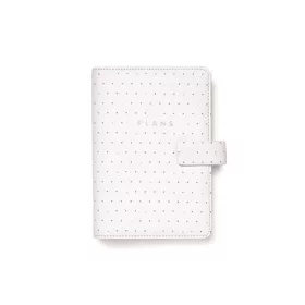   Kalendárium, gyűrűs, betétlapokkal, personal méret, FILOFAX Moonlight, fehér (NFX022651)