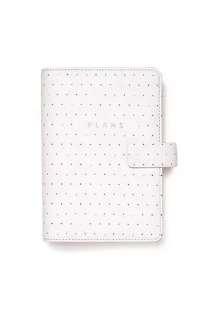 Kalendárium, gyűrűs, betétlapokkal, personal méret, FILOFAX Moonlight, fehér (NFX022651)