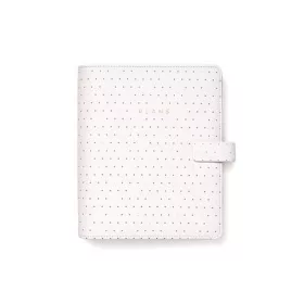   Kalendárium, gyűrűs, betétlapokkal, A5, FILOFAX Moonlight, fehér (NFX022652)