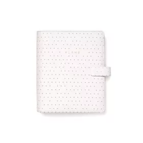   Kalendárium, gyűrűs, betétlapokkal, A5, FILOFAX Moonlight, fehér (NFX022652)