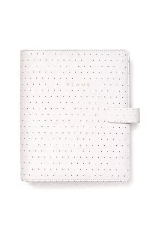 Kalendárium, gyűrűs, betétlapokkal, A5, FILOFAX Moonlight, fehér (NFX022652)
