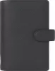 Kalendárium, gyűrűs, betétlapokkal, personal méret, FILOFAX Norfolk, fekete (NFX022668)