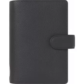   Kalendárium, gyűrűs, betétlapokkal, personal méret, FILOFAX Norfolk, fekete (NFX022668)
