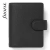 Kalendárium, gyűrűs, betétlapokkal, A5, FILOFAX Norfolk, fekete (NFX022669)