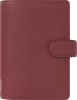 Kalendárium, gyűrűs, betétlapokkal, personal méret, FILOFAX Norfolk, bordó (NFX022671)