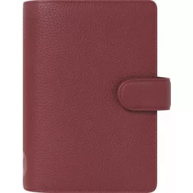   Kalendárium, gyűrűs, betétlapokkal, personal méret, FILOFAX Norfolk, bordó (NFX022671)