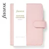 Kalendárium, gyűrűs, betétlapokkal, pocket méret, FILOFAX Saffiano, halvány rózsaszín (NFX022697)