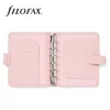 Kalendárium, gyűrűs, betétlapokkal, pocket méret, FILOFAX Saffiano, halvány rózsaszín (NFX022697)