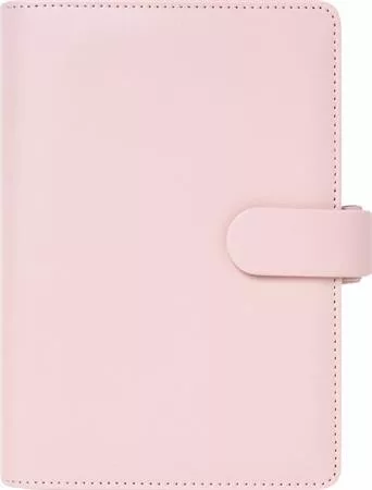 Kalendárium, gyűrűs, betétlapokkal, personal méret, FILOFAX Saffiano, halvány rózsaszín (NFX022698)