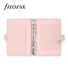 Kalendárium, gyűrűs, betétlapokkal, personal méret, FILOFAX Saffiano, halvány rózsaszín (NFX022698)