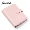 Kalendárium, gyűrűs, betétlapokkal, personal méret, FILOFAX Saffiano, halvány rózsaszín (NFX022698)